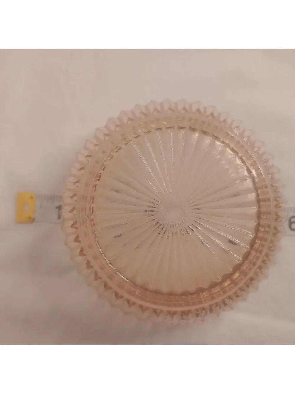 Vintage Anchor Hocking Queen Mary Pink Depression Glass Ribbed Berry Bowl